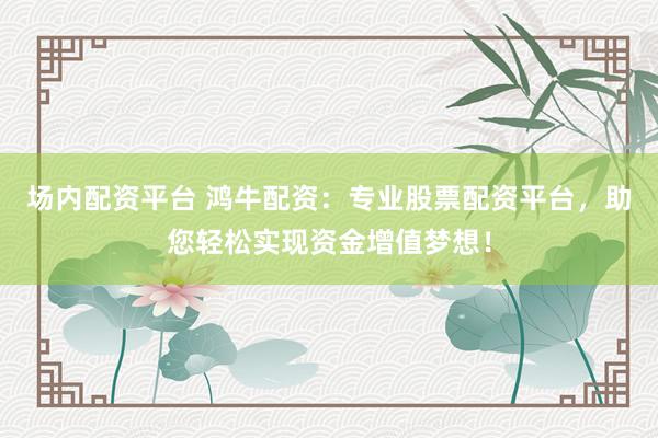 场内配资平台 鸿牛配资：专业股票配资平台，助您轻松实现资金增值梦想！