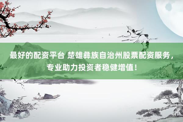 最好的配资平台 楚雄彝族自治州股票配资服务,专业助力投资者稳健增值!