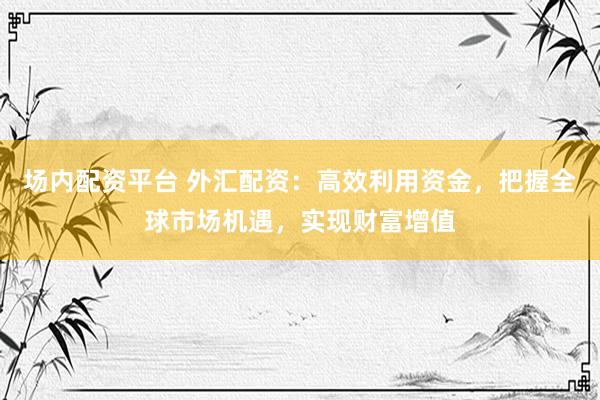 场内配资平台 外汇配资：高效利用资金，把握全球市场机遇，实现财富增值